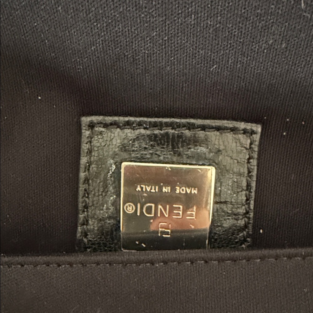 Fendi Satin Black Baguette - Picture 9 of 11